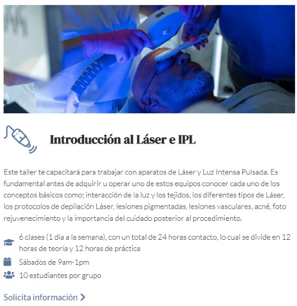 curso de láser e IPL en Puerto Rico