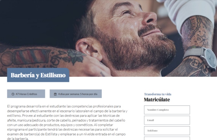 Curso de barbería en Salinas Puerto Rico